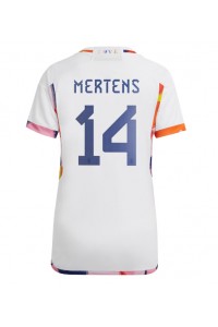 België Dries Mertens #14 Voetbaltruitje Uit tenue Dames WK 2022 Korte Mouw